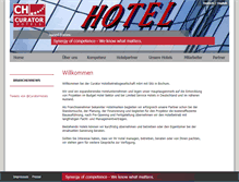 Tablet Screenshot of curator-hotels.com